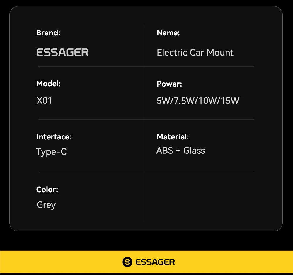 Essager 15W Car Wireless Charger Dual Coil One-Touch Rotatable Car Phone Holder For Samsung Galaxy Z Fold6 5 4 Flip 6 5 4 iPhone