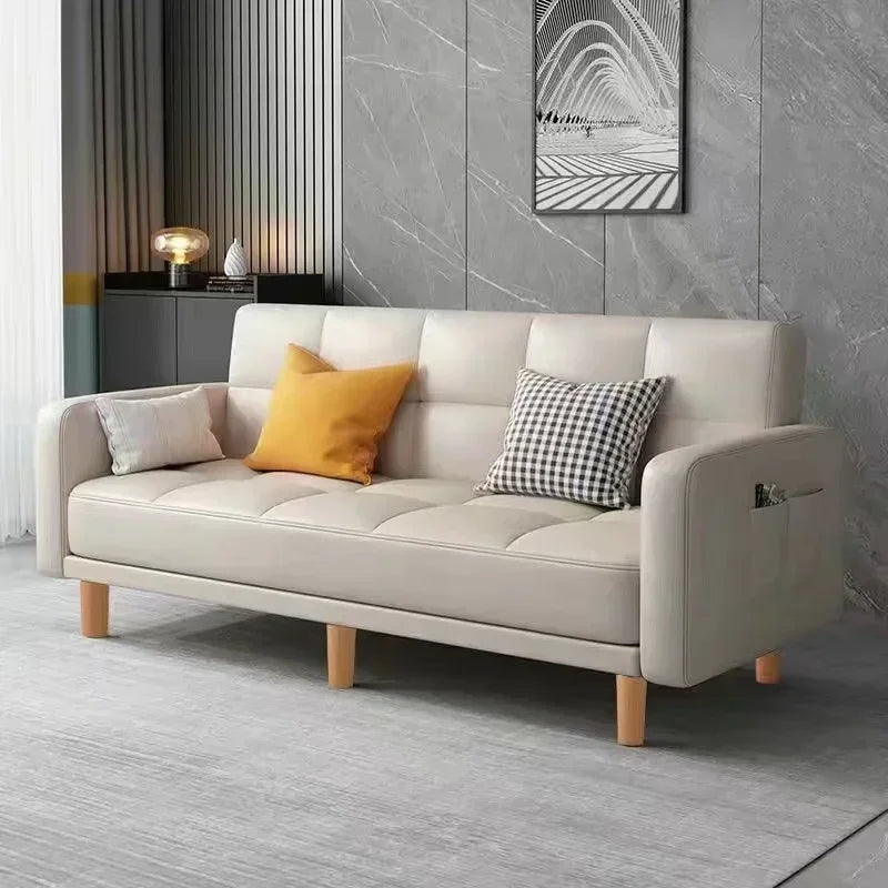 Sofa living room Small apartment rental room Folding sofa