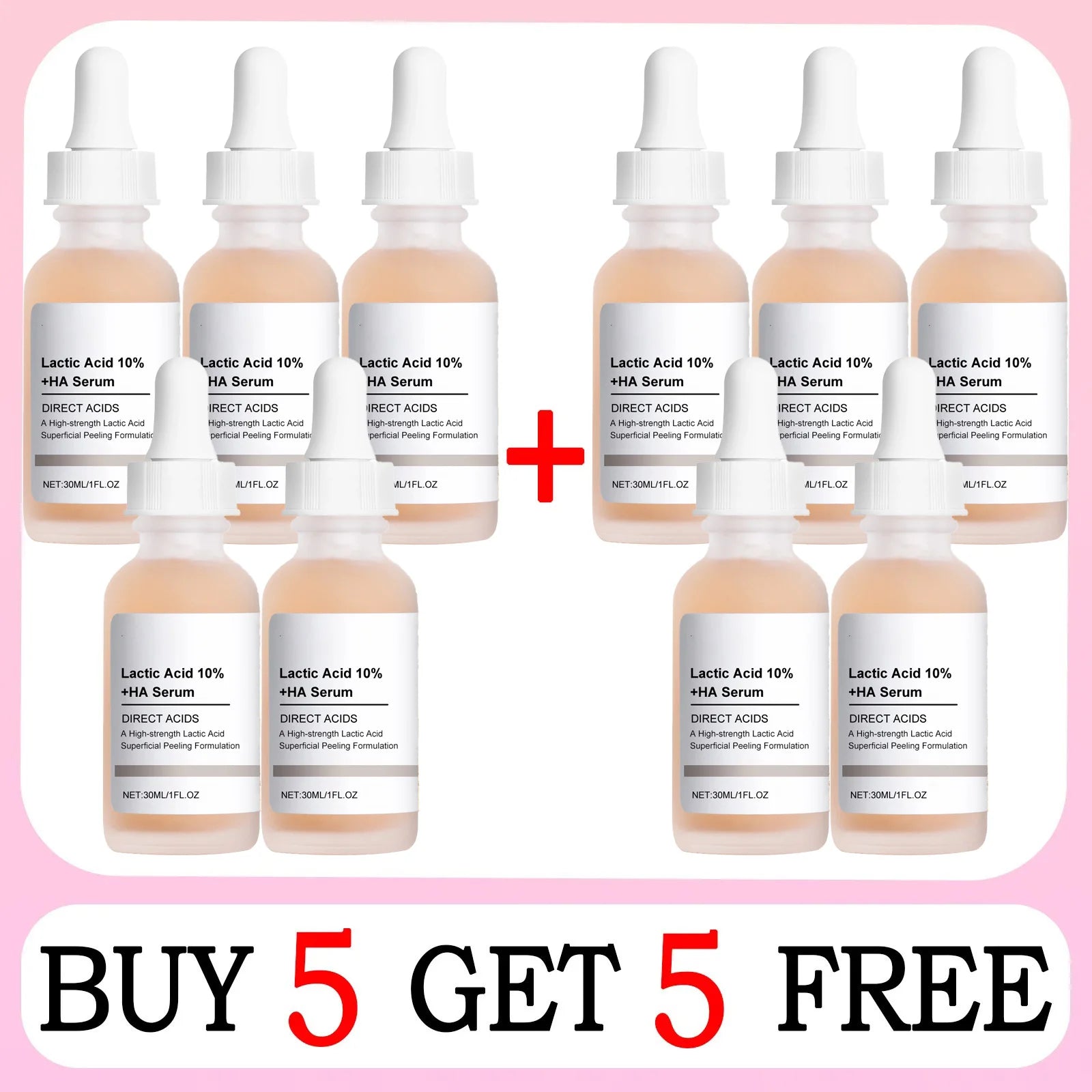 Remove Large Pores Serum Lactic Acid Facial Pore Shrinking Repairing Products Pore Minimizing Firming Smooth Korean Skin Care