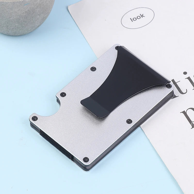 RFID Slim Minimalist Wallet For Men Women Credit Card Holder With Money Clip Thin Design For Pocket Camping Activities