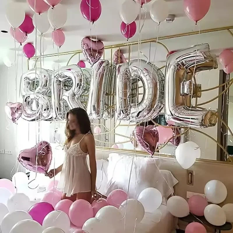 Rose Gold Team Bride Foil Balloons Hen Bachelorette Party