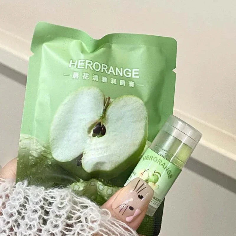 Peach Lychee Fruity Lip Balm Moisturizing Anti-Dry Anti Crack Clear Crystal Lip Balm Lip Care Mini Cute Jelly Lipstick Skin Care