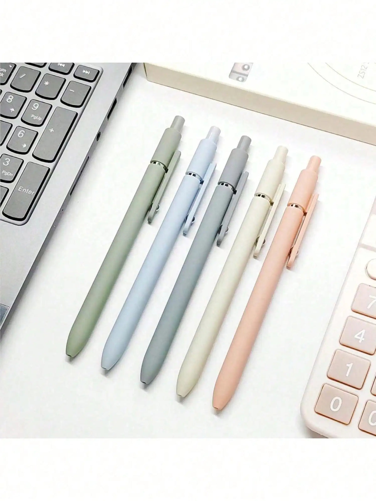 Morandi 0.5mm Gel Pens 5-Pack for Journaling