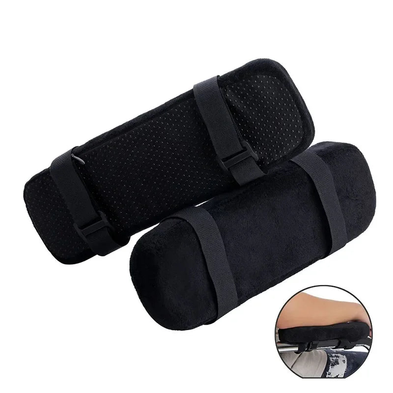 Useful 1Pcs2Pcs Office Chair Parts Arm Pad Memory Foam Armrest Cover Cushion Pads For Home Office Chair Comfortable Elbow Pillow