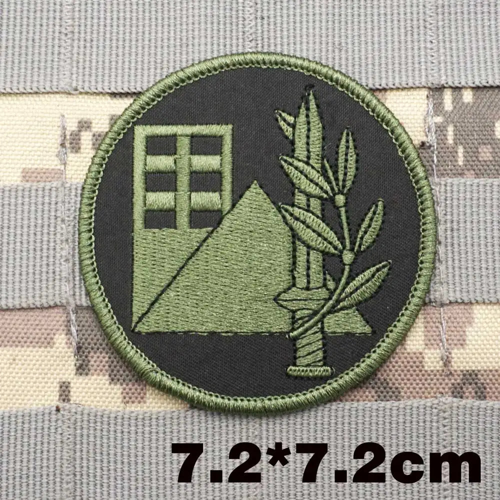 Israel Flag Embroidery Patch Hook and Loop Mlrs Army Morale Badge Israeli Language Outdoor Equipment Tactical Backpack Sticker
