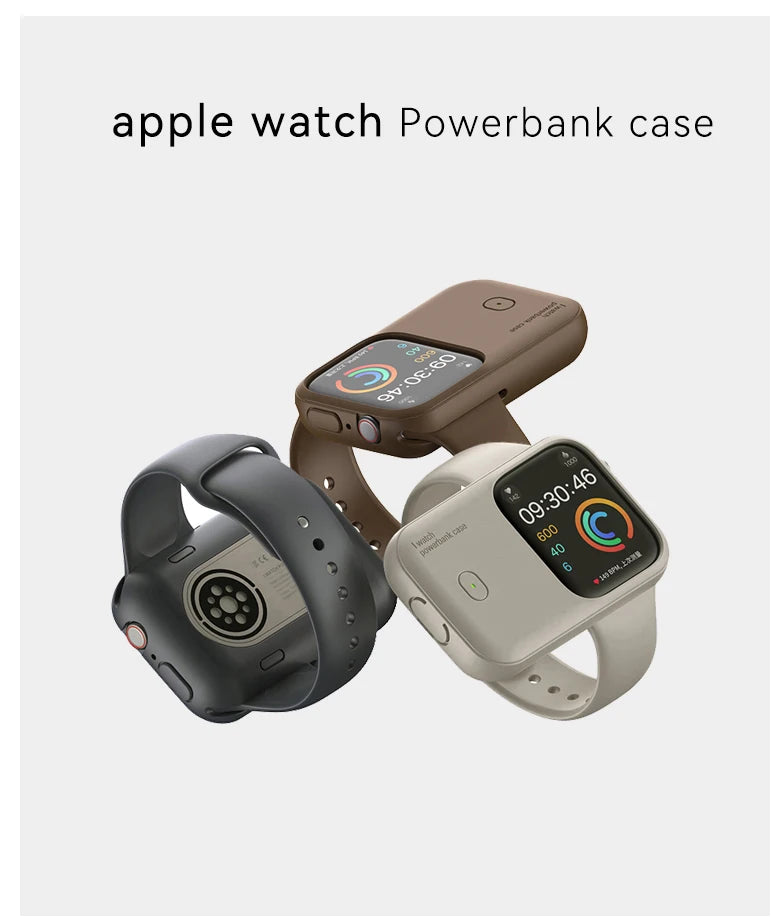 Portable Wireless Charger Power Bank For Apple Watch 10 46mm 40 41mm SE Ultra 2 iWatch 45mm 44mm 49mm Magnetic Charging Station