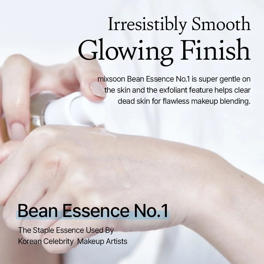 Mixsoon Bean Essence Exfoliating Facial Serum Hyaluronic Acid Hydrating, Moisturizing and Antioxidant Essence Korean Skin Care