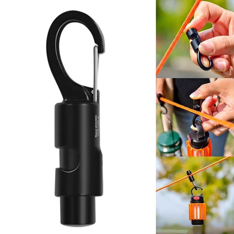 Camping Gear Durable Aluminum Alloy Tent Windproof Rope Hanger For Outdoor Camping Travel Kit Survival Buckles
