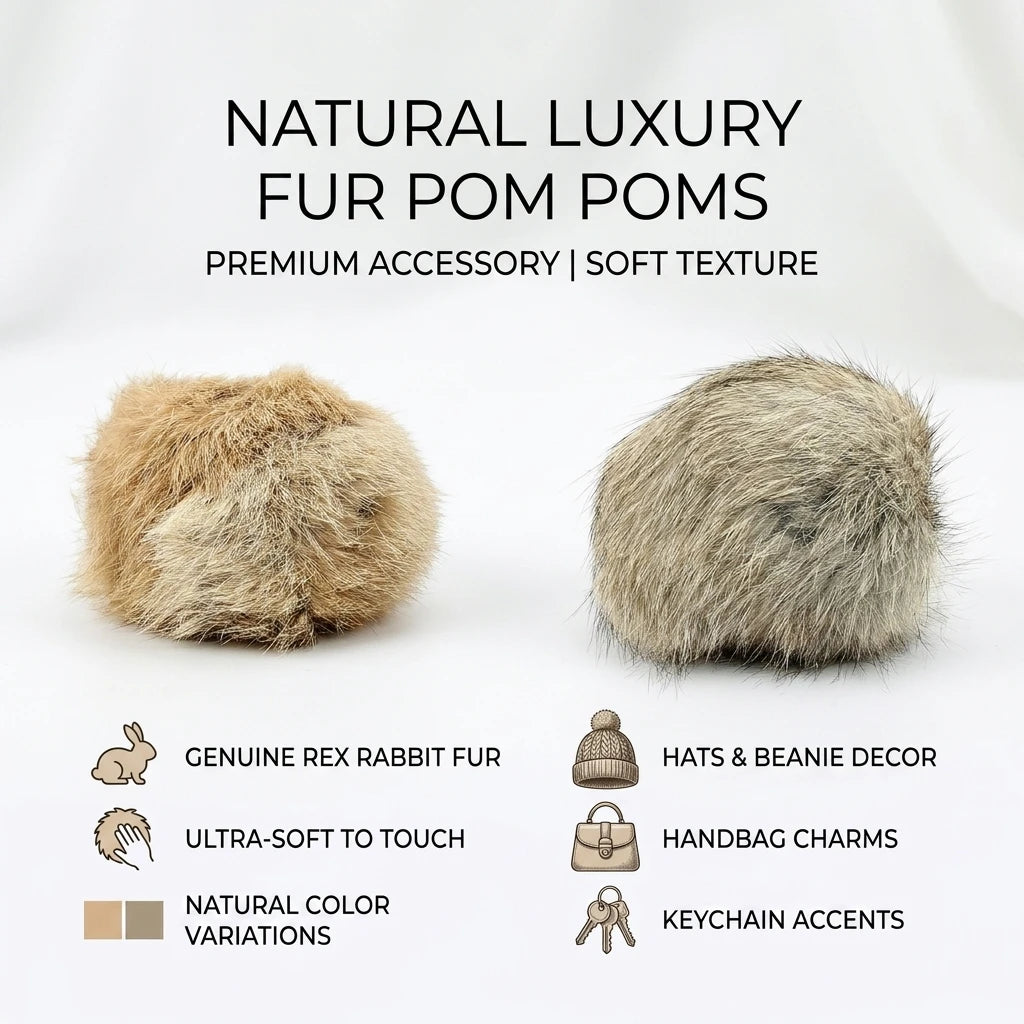 C 1/2/3/6Pcs 8cm Rabbit Fur Ball Cat Toy With