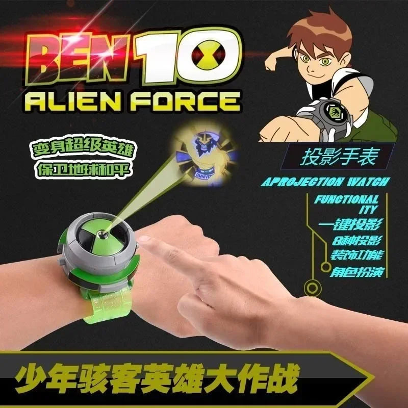 Anime Ben10 Figures Omnitrix Ben Tennyson Projection Sounds Lights