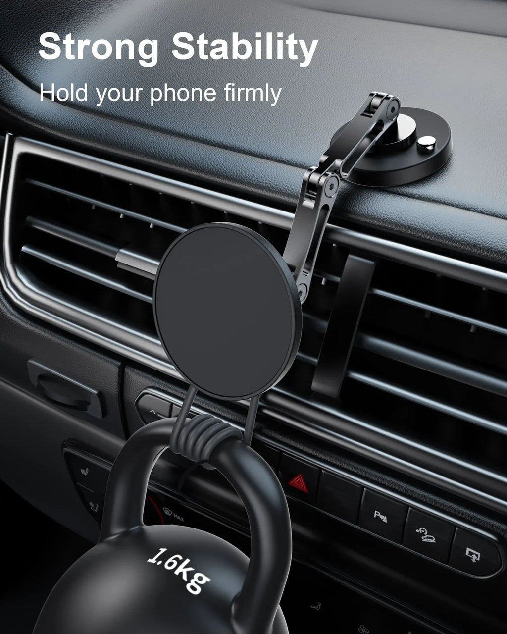 Magnetic Car Phone Holder Wireless Charger Phone Stand Rotation Mobile Phone Holder Fast Charging for IPhone 16 15 14 13 xiaomi
