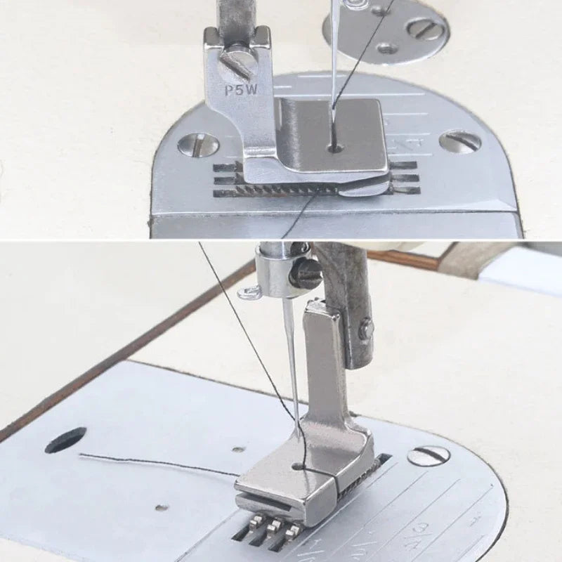 Industrial Sewing Machine Presser Foot Folds Maker P5 P50 P5W Pleated Presser for Thick Material Sewing Machine Accessories