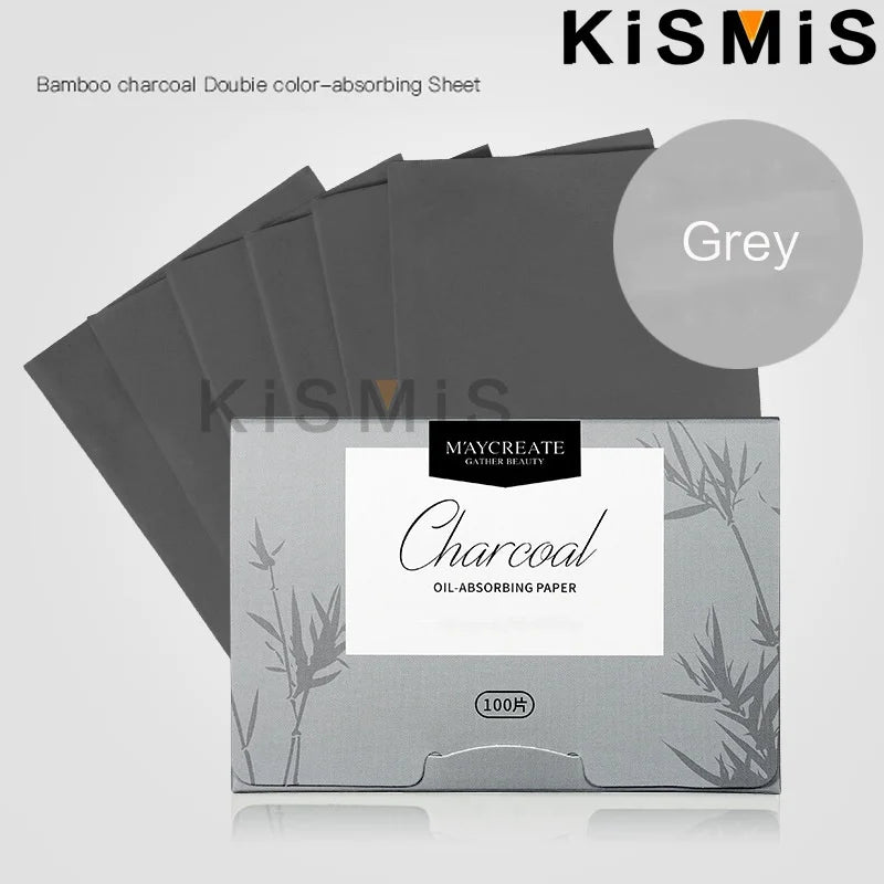100 Sheets Oil Blotting Paper for Face Absorbs Excess Shine and Oil Portable Matte Facial Tissues for Oily Skin Care