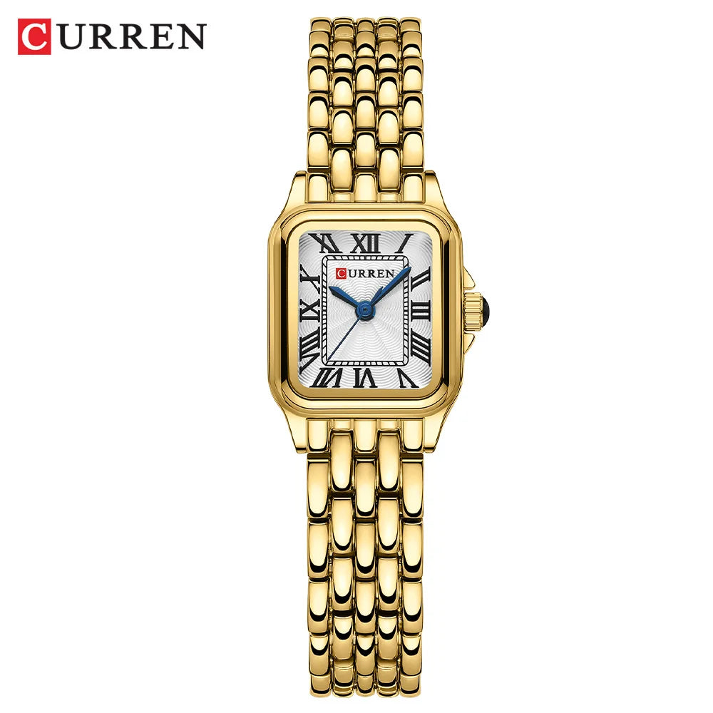 CURREN Gold Watches for Women with Small Vintage Bracelet