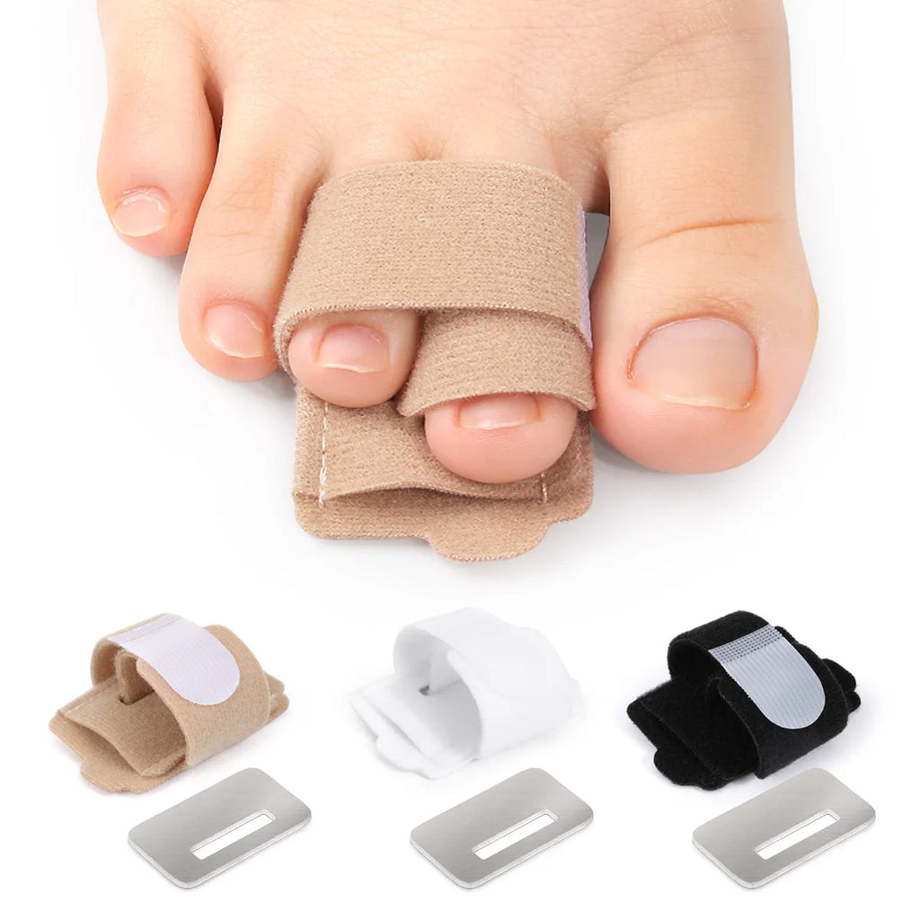 Hammer Toe Straightener Toe Splints Bandages for Correcting Hammertoe Crooked & Overlapping Toes Protector