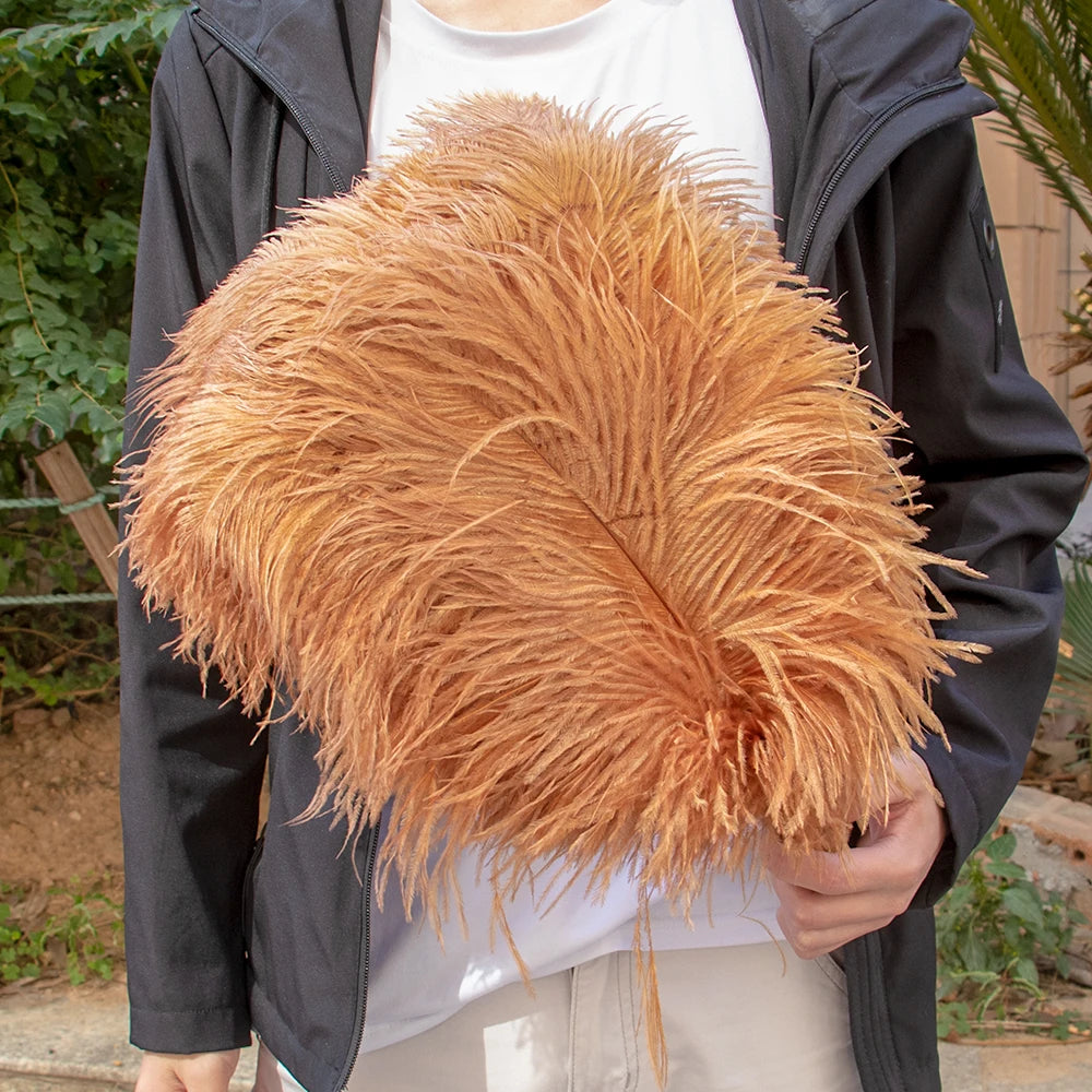 10PCS/Lot White Ostrich Feathers Plume for Wedding Table Centerpieces Carnival Prime Decor  45-50CM 55-60CM Ostrich Plumas Large