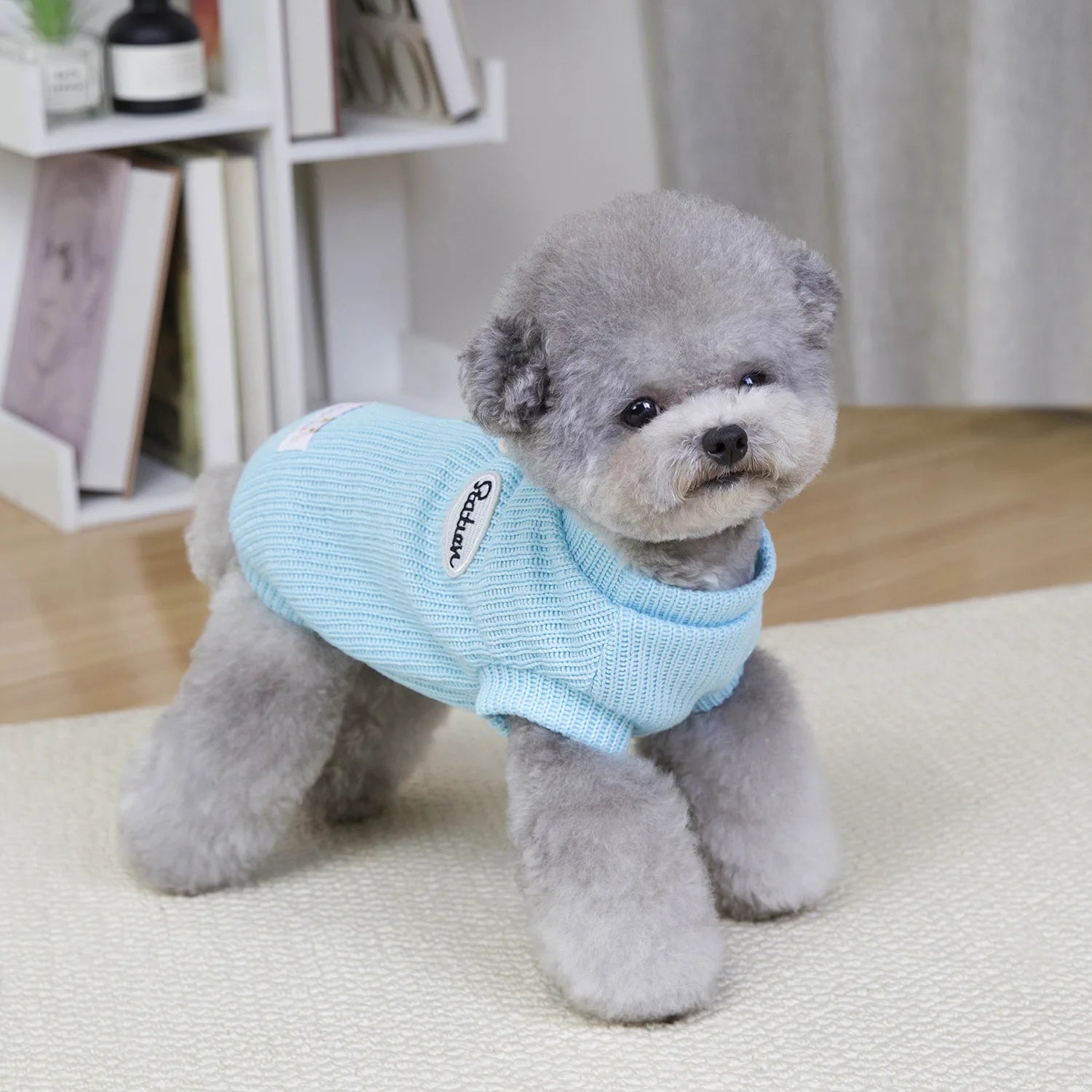 Dog Sweater for Small Dogs, Knitted Pullover Pet Apparel Winter Puppy Clothes for Chihuahua Yorkie
