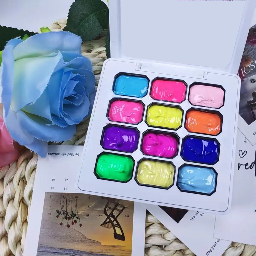 12-color Y2K fluorescent solid gel nail polish, permanently removable, UV/LED nail polish.