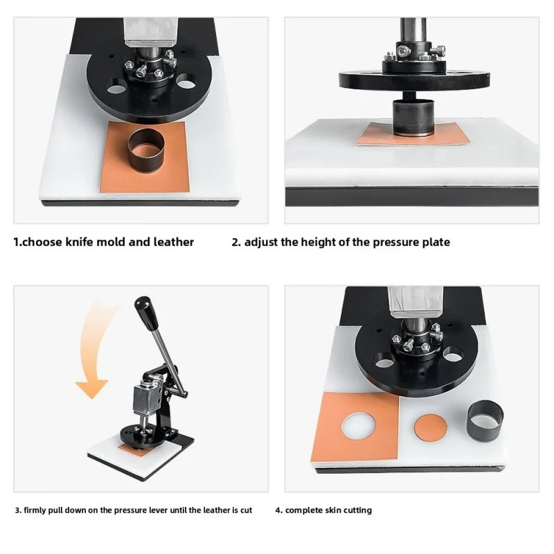 Manual die-cutting machine, knife mold, stamping machine, small manual leather fabric sample cutting and punching machine