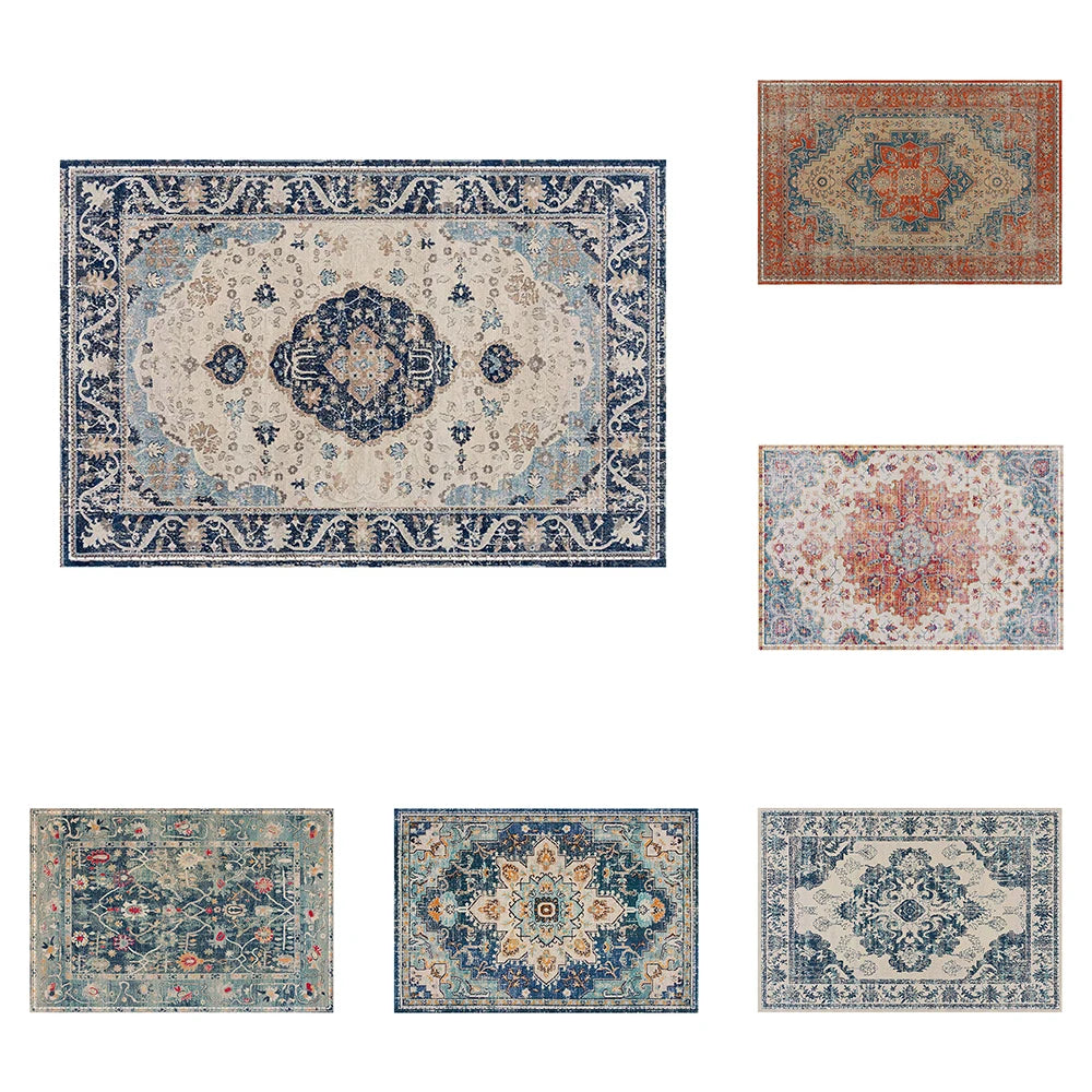 Vintage Carpet Style Ethnic Pattern Placemats Exquisite Floral