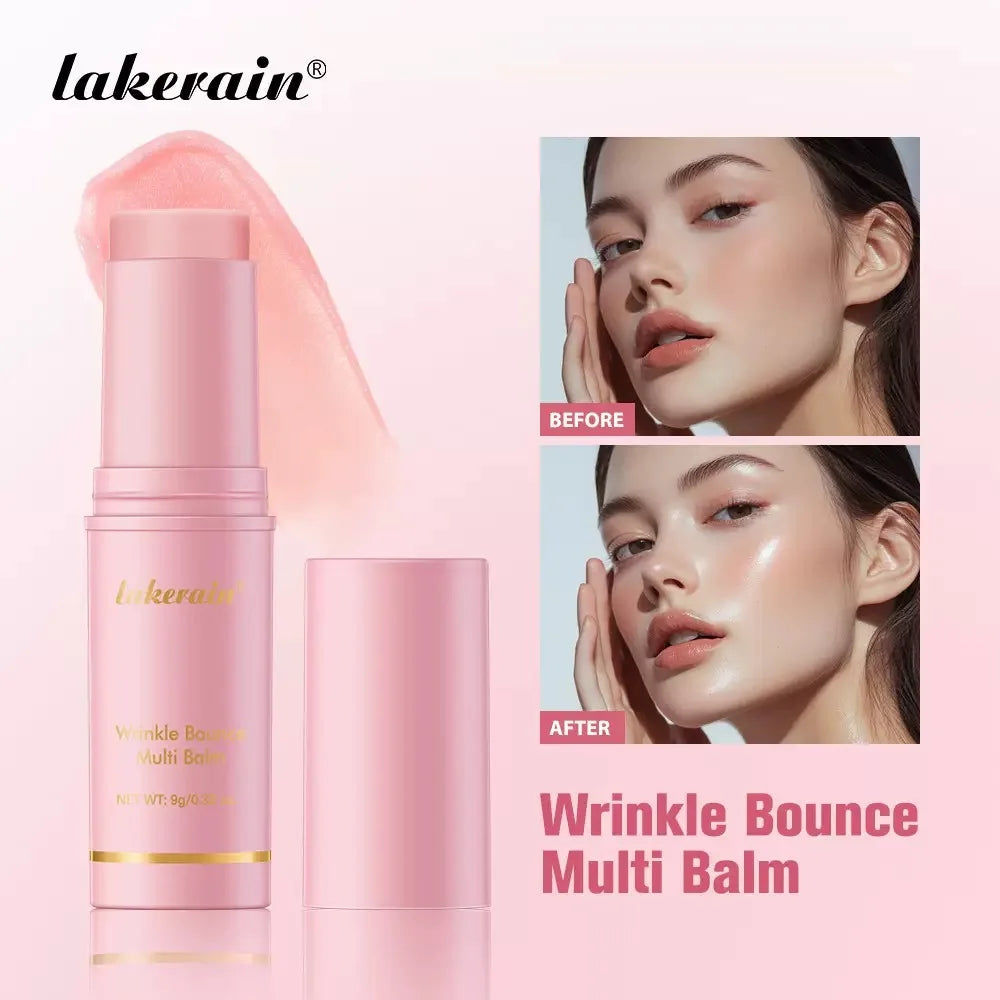 Korean Bounce Multi Balm Collagen Pink Stick Wrinkle Bounce Balm Multi Cream Dull Cosmetics Skin Care