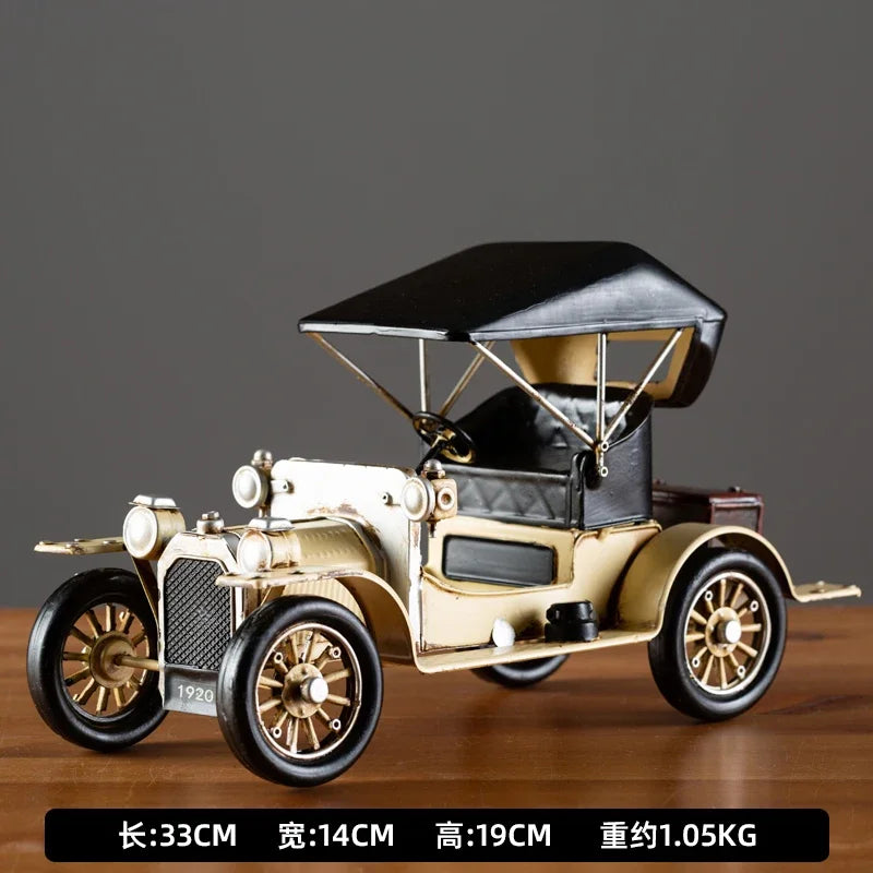 Vintage Nostalgic Vintage Car Models Office Accessories Creative Home Porch Living Room Wine Cabinet Decorations Room Decor