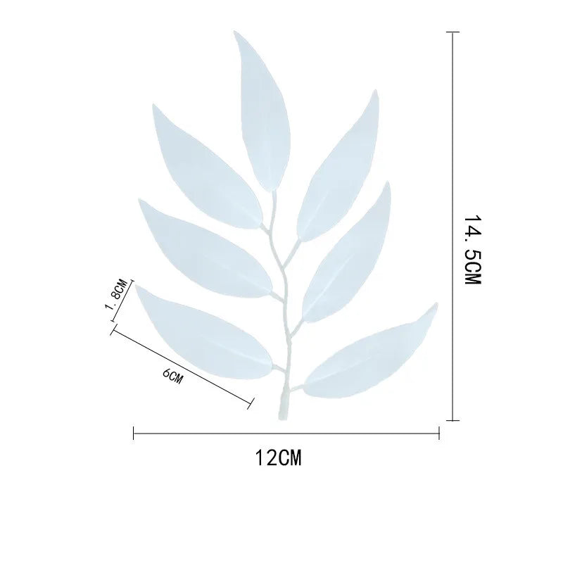 100pcs artificial willow twig leaves wicker  Willow leaf plants for home garden wreath garland wedding wall bouquet decoration