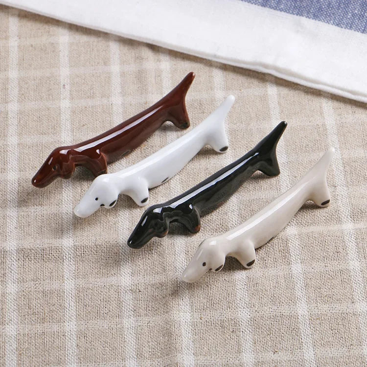 Cute Cat Ceramic Chopsticks Holder Stand Fine Design Chopstick Rack Pillow Care Rest Japanese Style Kitchen Tableware Tools New
