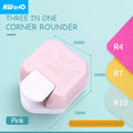 3-in-1 Corner Rounder Border Punches for Scrapbooking Diy Mini