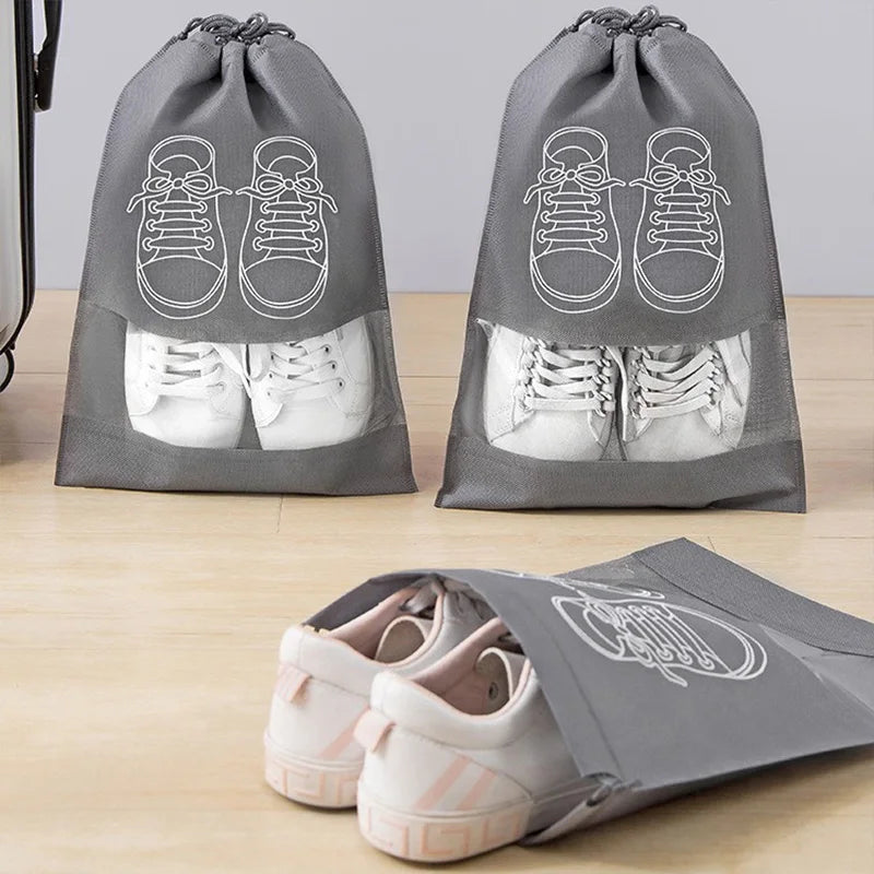 10/5pcs Shoes Storage Bags Closet Organizer Non-woven Travel Portable
