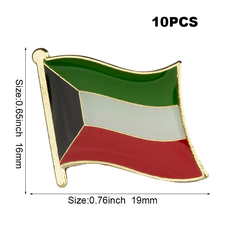 10pcs a lot   Flag Laple Pin Badge Brooch Cambodia Canada Czech Rep. Zimbabwe Kuwait Croatia Kenya Kazakhstan Haiti
