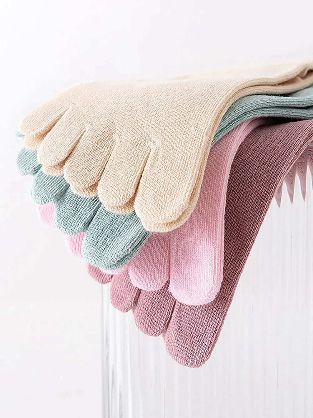 Hot Sale! Women Toe Socks with Separate Fingers Summer Solid Color Cotton Five Finger Socks Women Low Cut Ankle Socks Yoga Sport