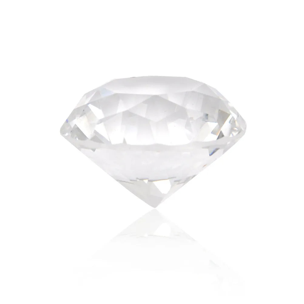 Glass Crystal Diamond Shape Paperweights Facet Jewel Wedding Decor Gift 30mm