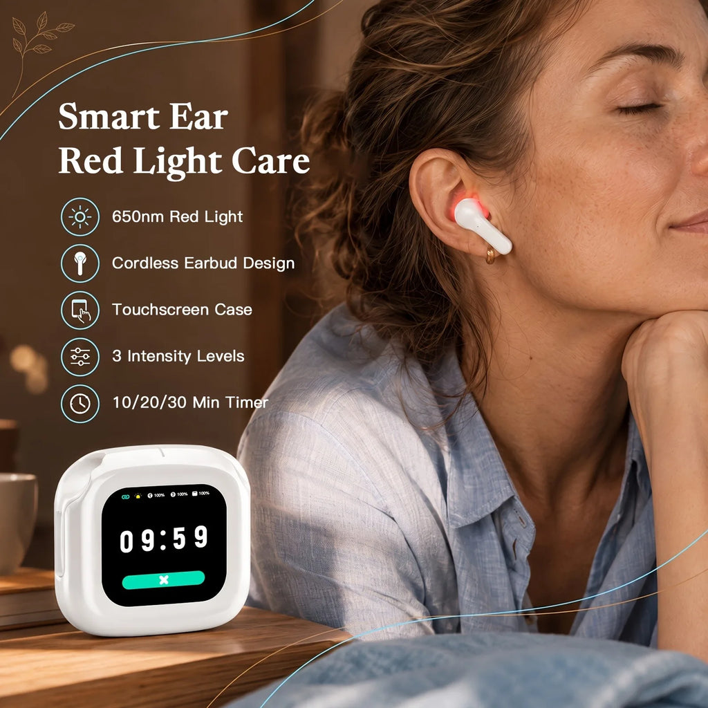 Cordless 650nm Ear Light Device for Tinnitus Otitis Media