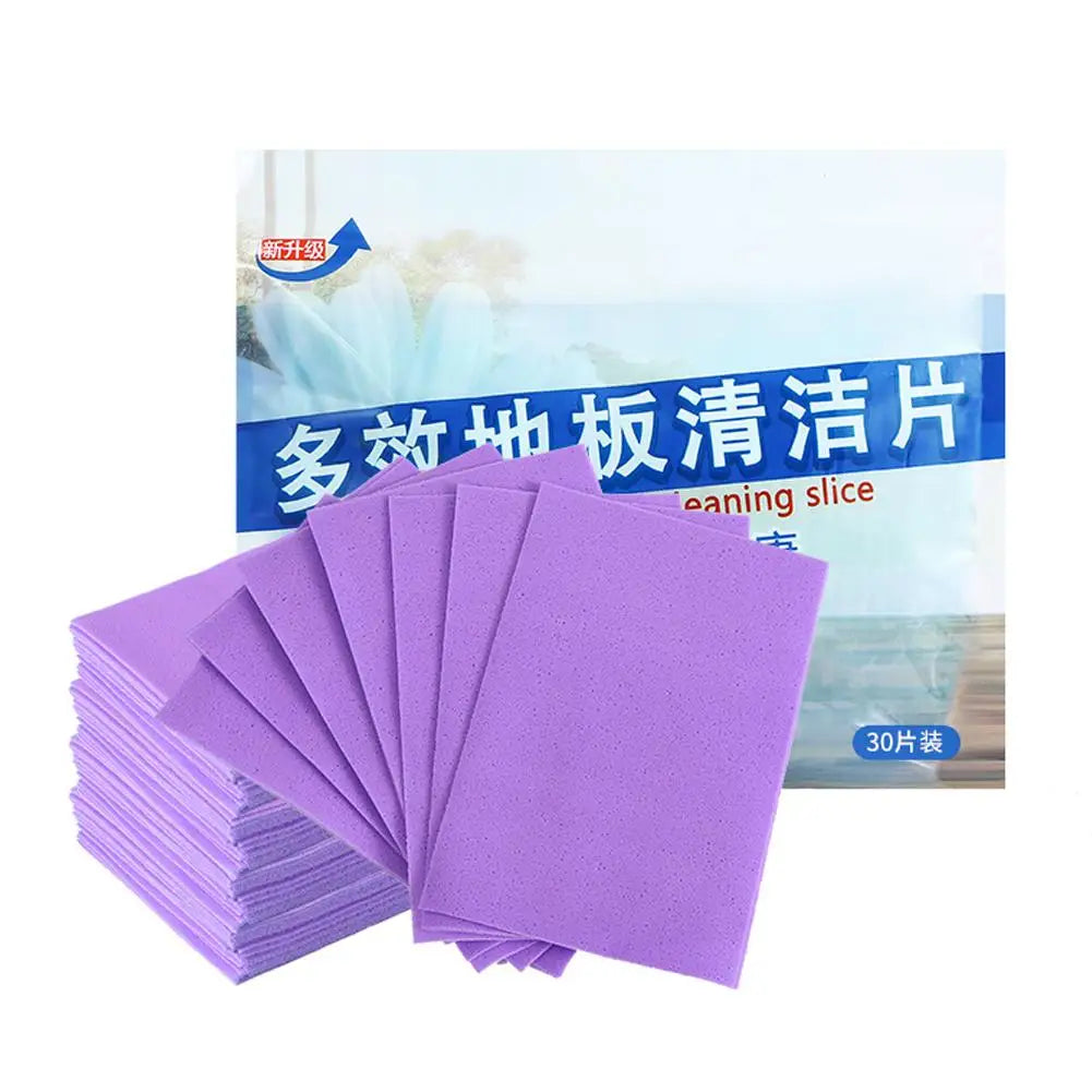 30pcs Water Soluble Floor Cleaning  Sheet Mopping The Floor Wiping For Wooden Floor Tiles Toilet Household Cleaning