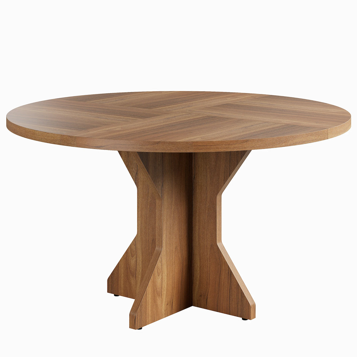 47-Inch Round Pedestal Dining Table, Modern
