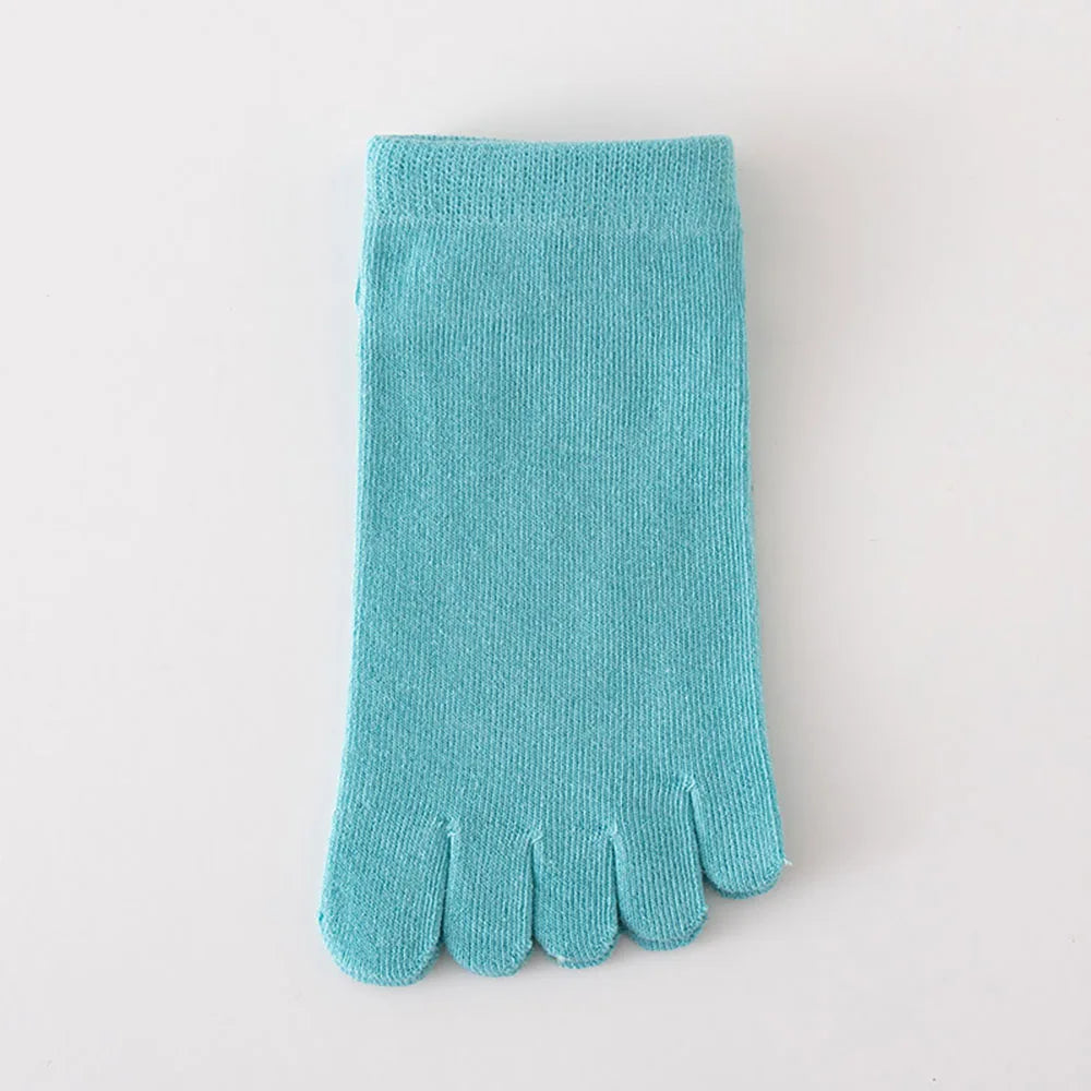 Hot Sale! Women Toe Socks with Separate Fingers Summer Solid Color Cotton Five Finger Socks Women Low Cut Ankle Socks Yoga Sport