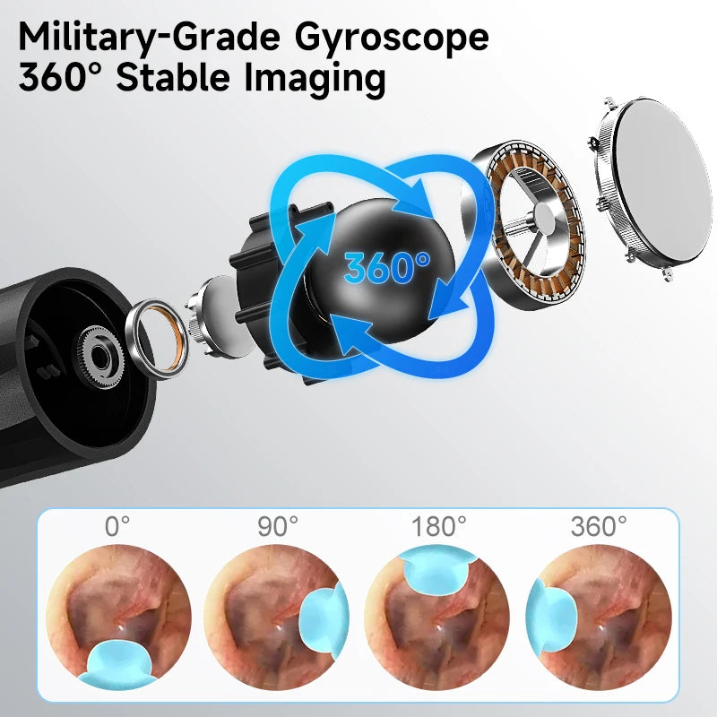 4.2MM Visual Ear Scope 1080P HD Otoscope Endoscope Ear