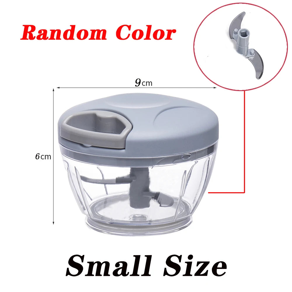 Garlic Chopper Manual Chopper Chopper Blender Portable Manual Food Vegetable Fruit Meat Grinder Kitchen tools
