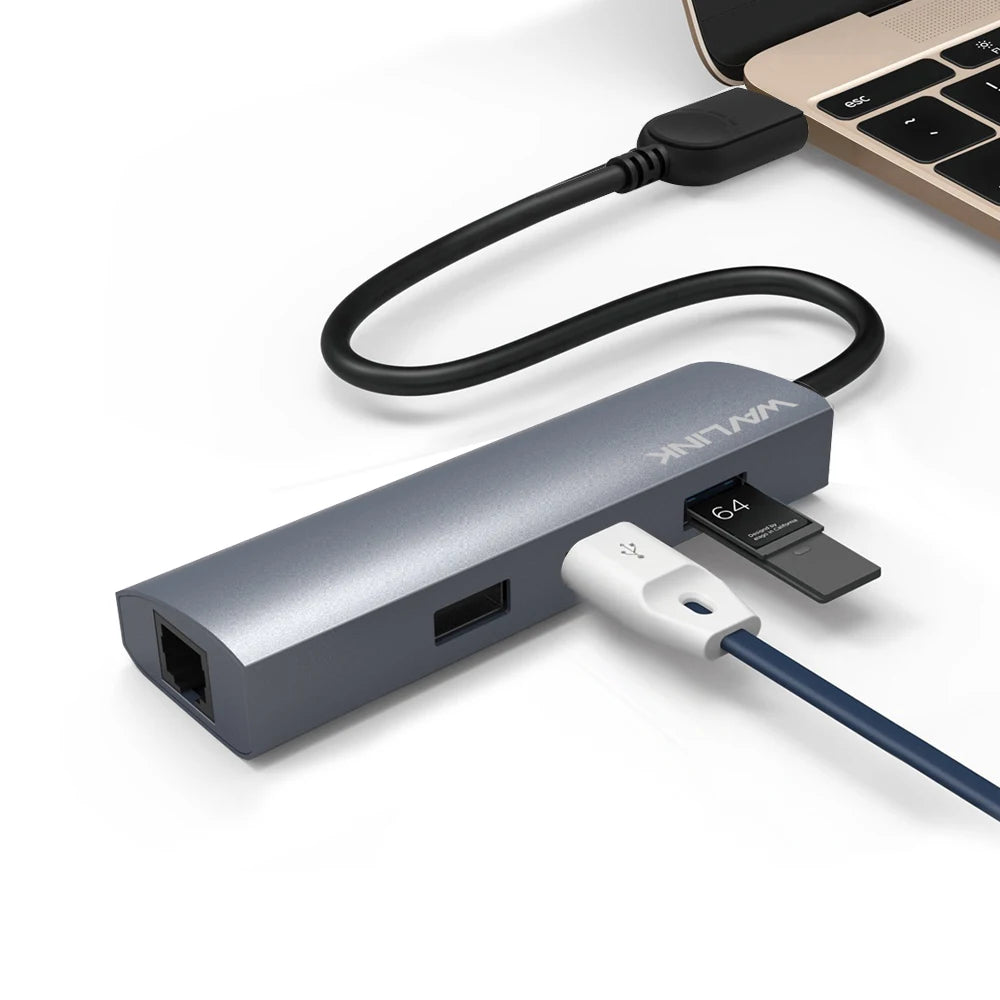 Wavlink USB 3.0 3 Ports Hub with Gigabit Ethernet Adapter