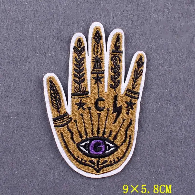 Devil Patch Iron On Patches For Clothing Thermoadhesive Patches On Clothes DIY Gothic Embroidery Patch Stripe Badges On Backpack