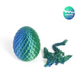 3D Printed Dragon Colorful Gem Dragon Figurines Movable Joint Rotatable Articulated Dragon Crafts Desktop Western Action Figure
