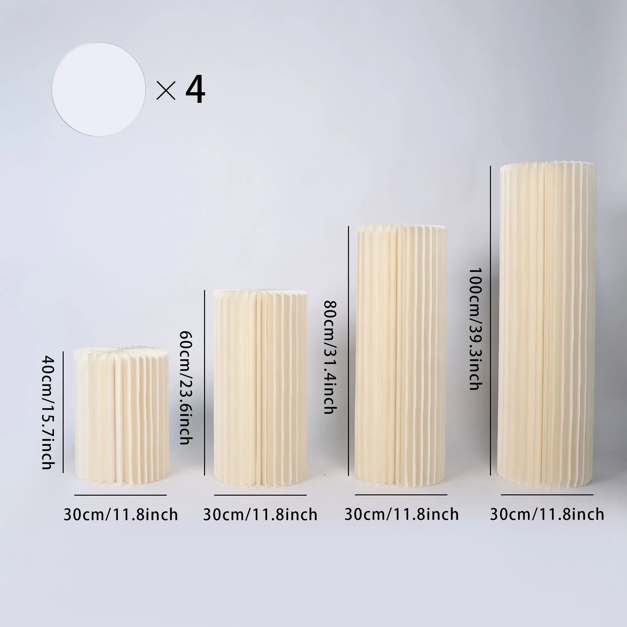 Centerpieces Cardboard Vases Foldable Cardboard Display Columns Stand for Wedding Birthday Party Backdrop Cupcake Decorations
