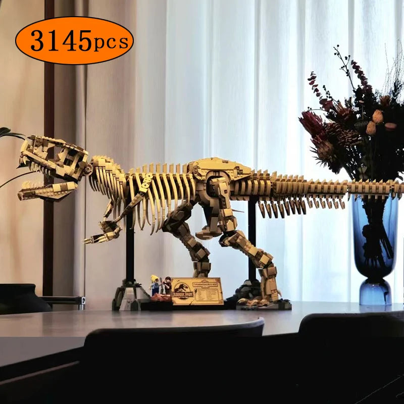 2025 New MOC 76968 Tyrannosaurus Rex Fossil Skeleton Model Home Decor Children's Boys' Holiday Gift