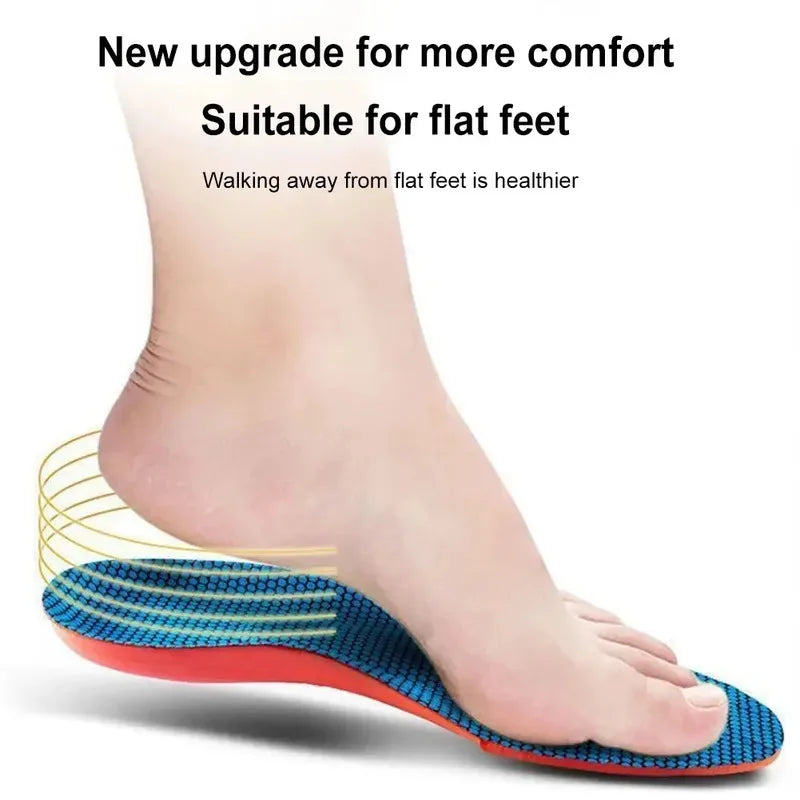 Sport Orthopedic Insoles for Feet Men Women EVA Breathable Shock Absorption Shoes Insole for Running Basketball Sport Care Pads