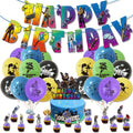 Fortnite Balloons Shooting Game Ballons Boy Girl Happy Birthday Banner Party Decoration Alpaca Llama Tableware Cake Topper Toy