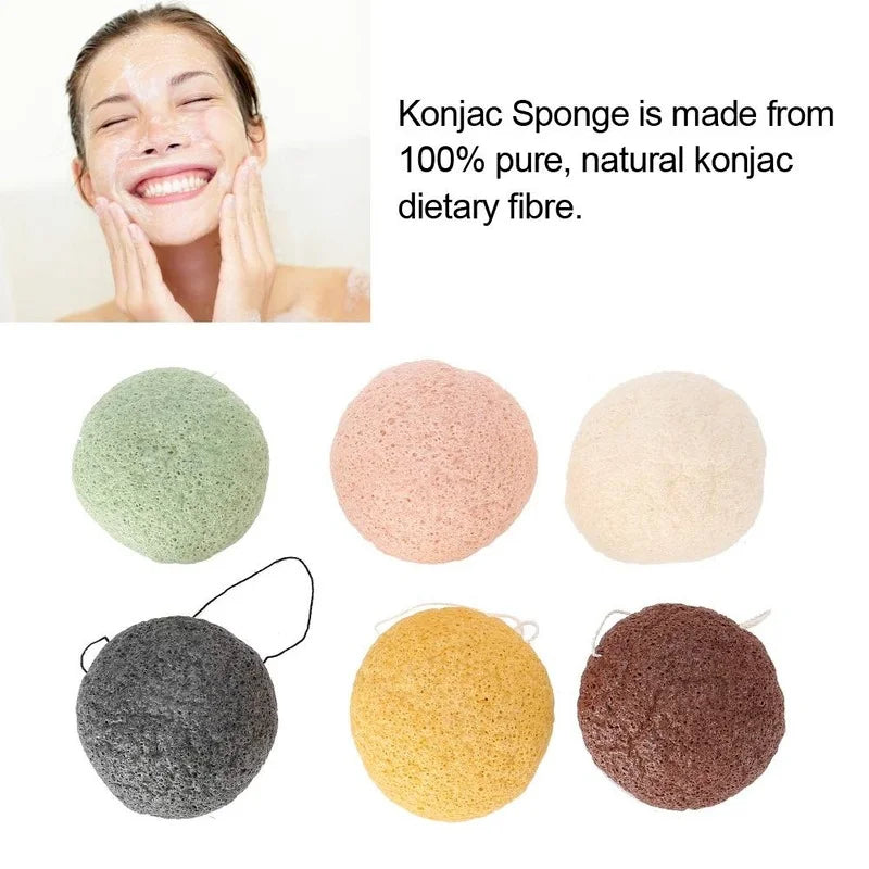 1PCS Natural Konjac Sponge - Gentle Exfoliating & Cleansing Face Wash Tool for Sensitive Skin Care