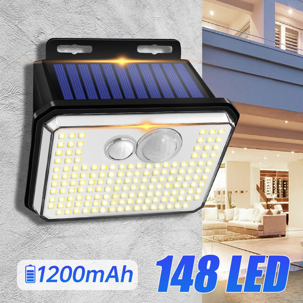 IP65 Waterproof Solar Outdoor Garden Lights Super Bright 148