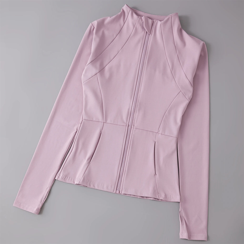 Yoga Clothes Windbreaker Sportswear Woman Running Long Sleeve Sweatshirt