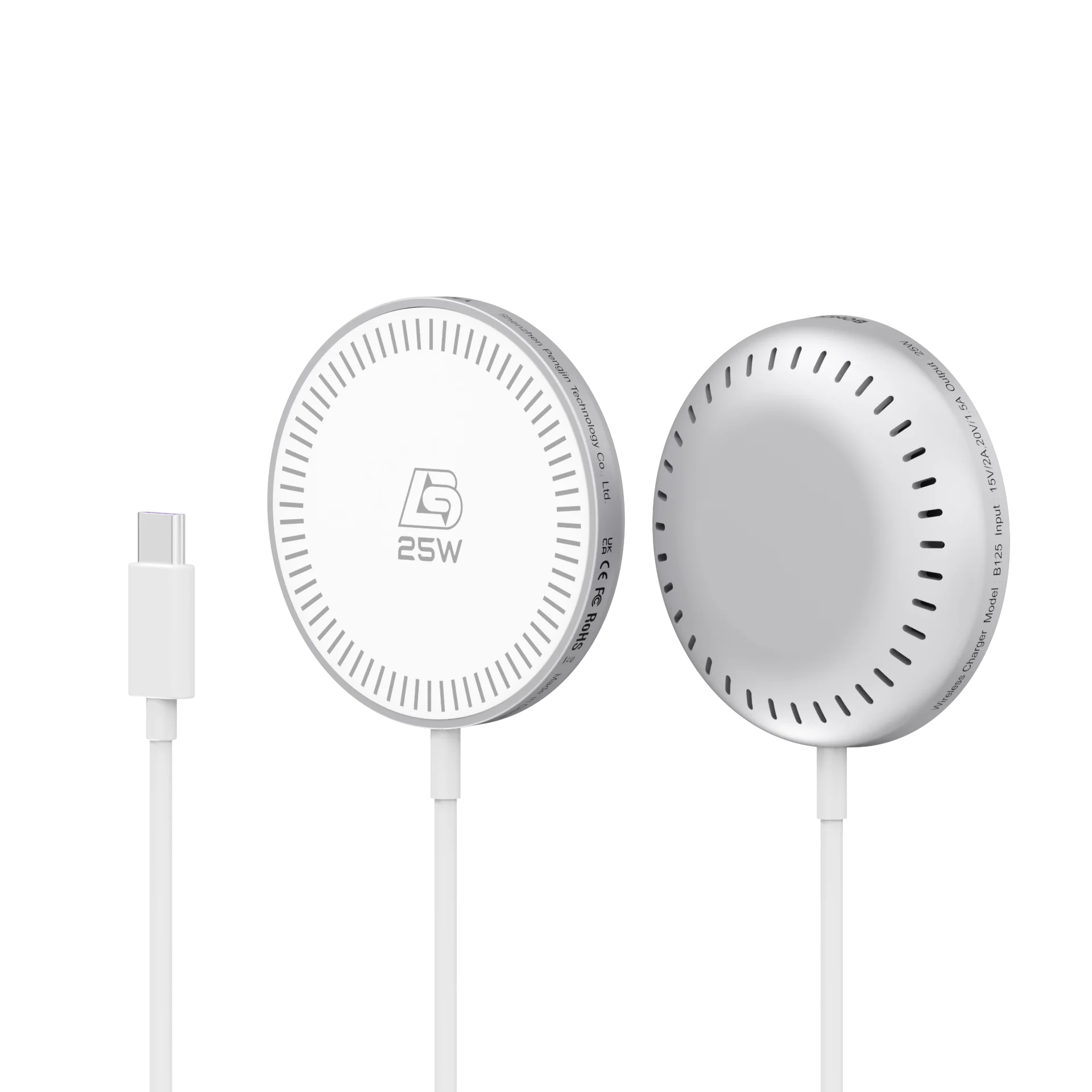 Bonola Magnetic Wireless Charger for iPhone Air/17/17Pro/17Pro Max 25W Fast Wireless Charging with Type C Cable for 16 Pro Max